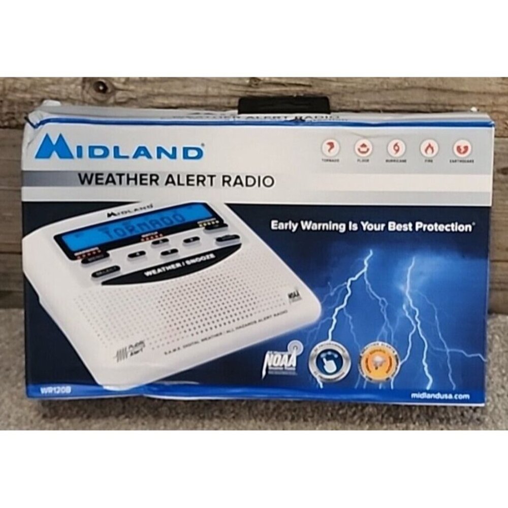 Midland Weather Alert Radio with NOAA All Hazard WR120B